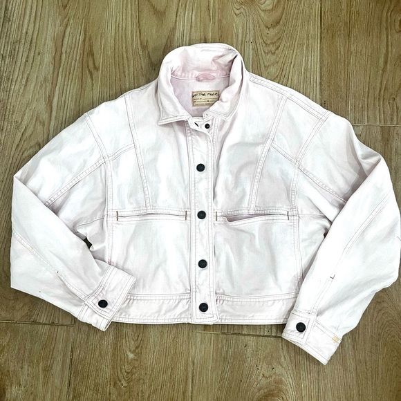 Free People Star Crossed Denim Jean Jacket - Picture 4 of 7